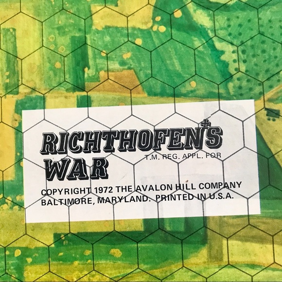 Vintage Richthofen’s War Board Game 1972 Avalon Hill Red Baron WWI Aerial Combat - Picture 7 of 16